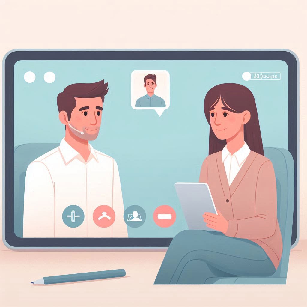 Online clinical supervision session